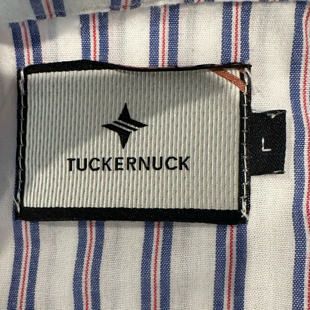 Tuckernuck Blue and White Striped Shirt Dress